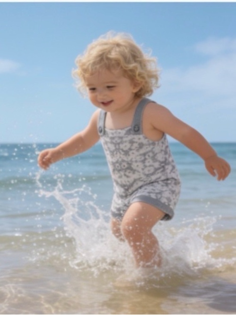 CozyChic Ultra Lite® Toddler Shortall, NWT, Waterfall Daffodil, Size 4T-5T